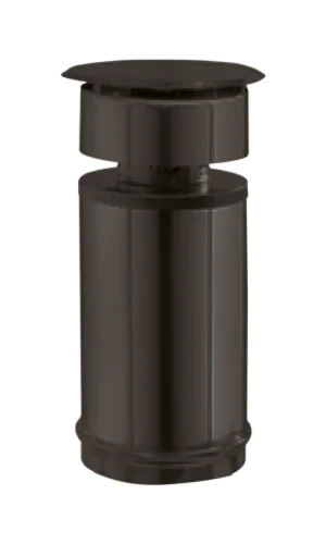 Chapeau terminal vertical peint Apollo Pellets concentrique