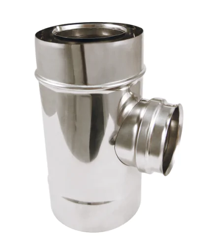 Té 90° piqu. fumée SP + tampon Apollo Pellets concentrique