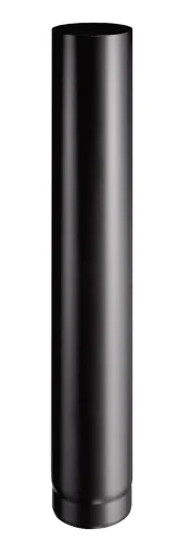 Élément droit raccordement acier peint 2mm Noir